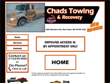 Tablet Screenshot of eauclairetowing.com